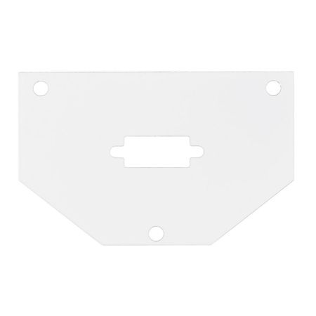 HUBBELL WIRING DEVICE-KELLEMS Recessed 10" Series, Sub Plate, 1/2 Perimeter, (1) VGA/HDMI/DP Opening S1R10PSPH